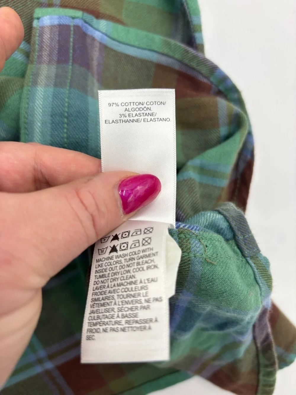 Lucky Brand Plaid Pearl Snap Western Shirt